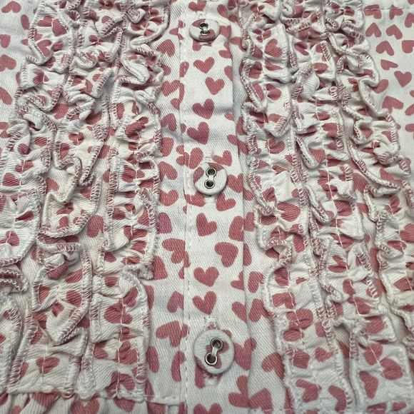 Petite Plume Girls Sweethearts Pajamas Shorts Set size 14 Pink Hearts 2pc - Picture 5 of 16